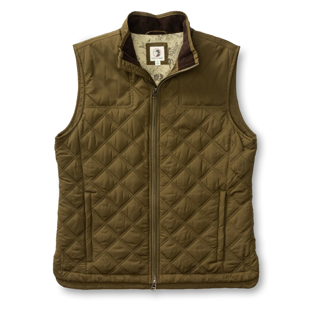 Fremont Performance Quilted Vest (Deep Olive)