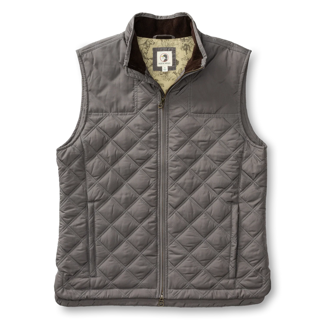 Fremont Performance Quilted Vest (Fossil Gray)