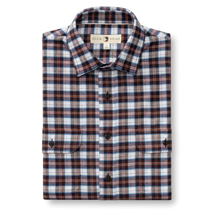 Performance Flannel Sport Shirt  (Chocolate Plum)