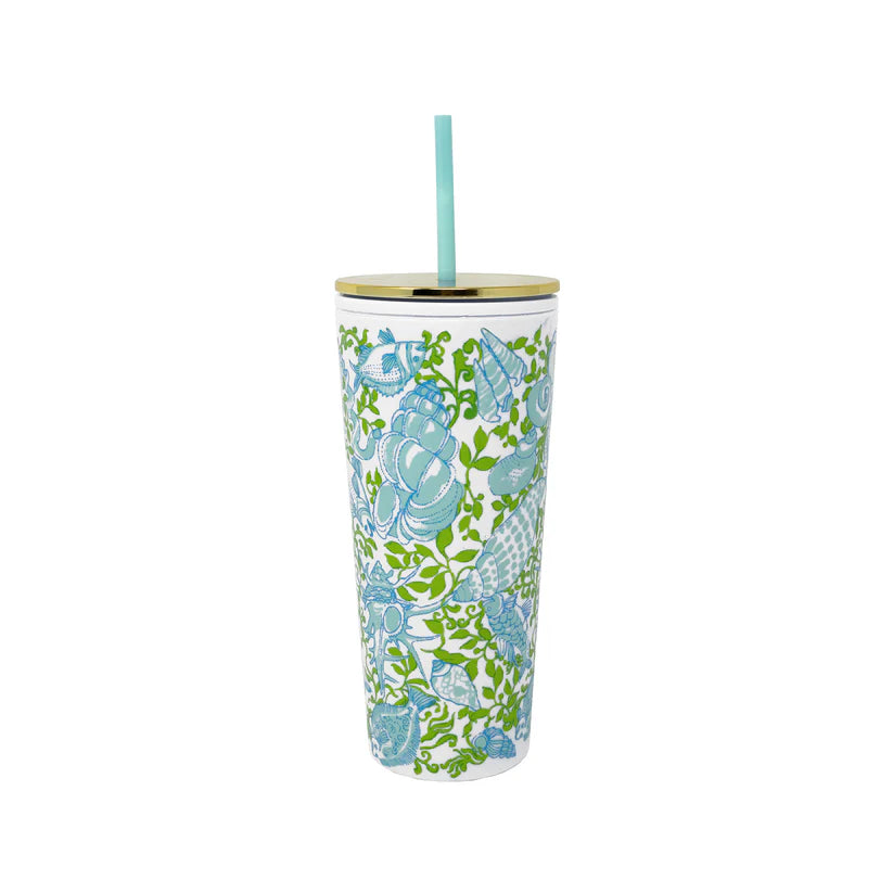 Tumbler with Straw (Throw Me a Line)
