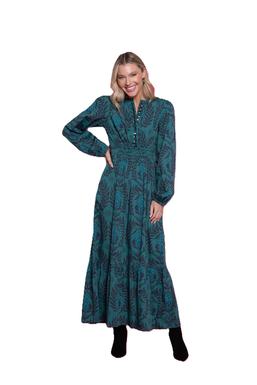 Eloise Dress Long Sleeve (Misteltoe Garland)