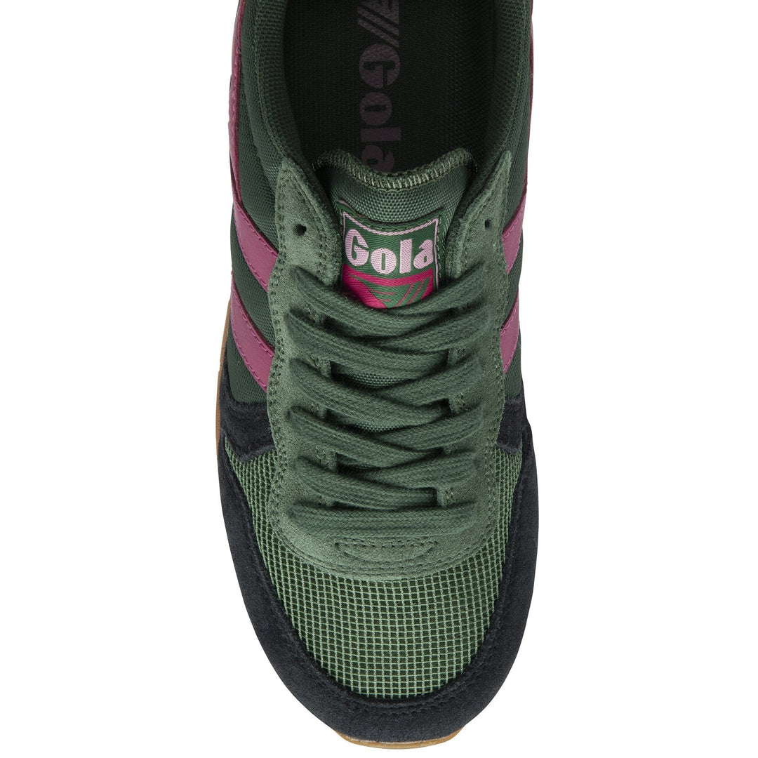 Daytona Sneakers (Evergreen/Black/Fuchsia)