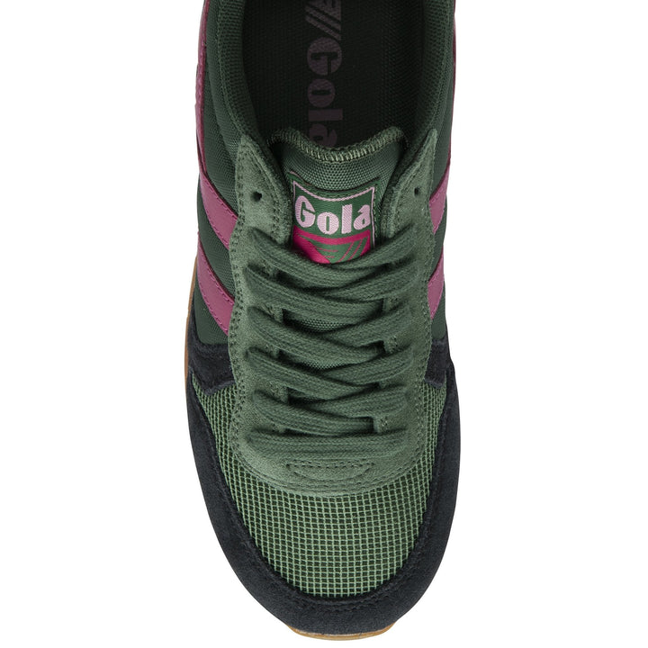 Daytona Sneakers (Evergreen/Black/Fuchsia)