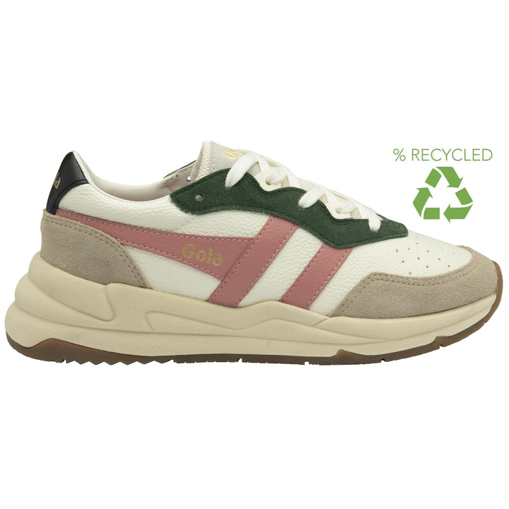 Saturn Quadrant Sneakers (Off White/Bone/Coral)