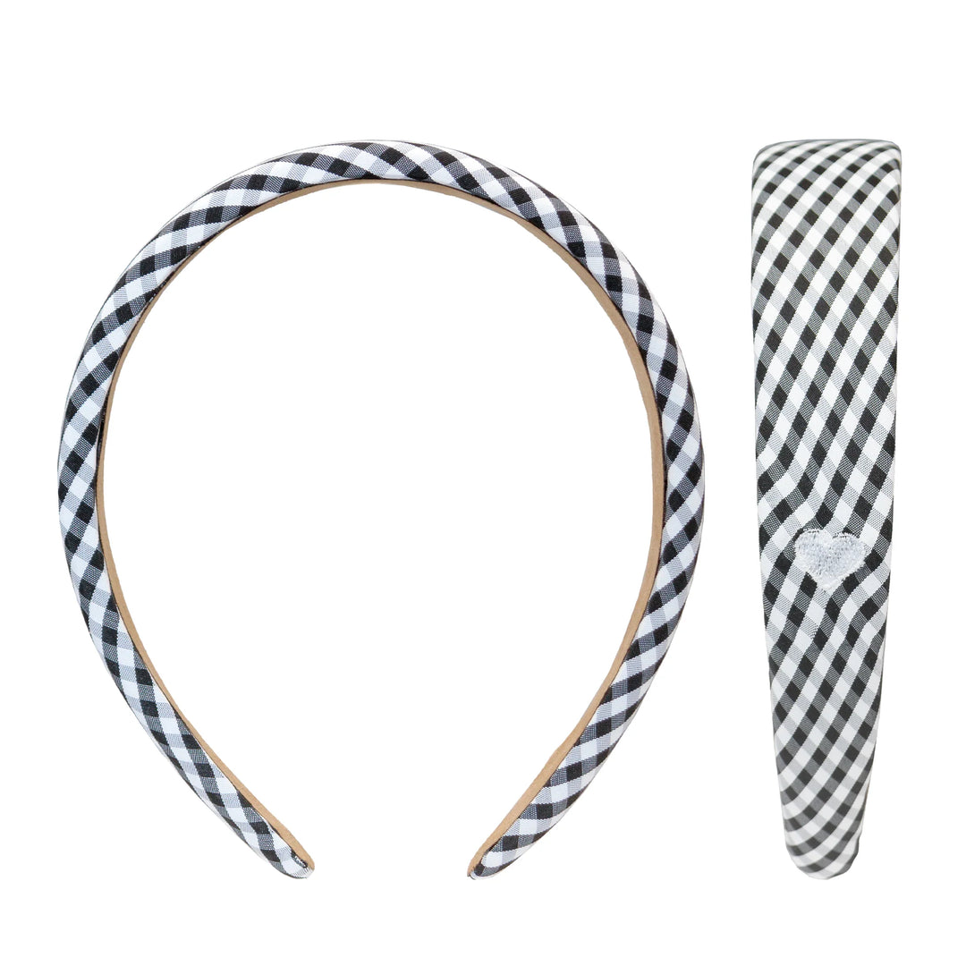 Halo Headband (Navy Gingham)