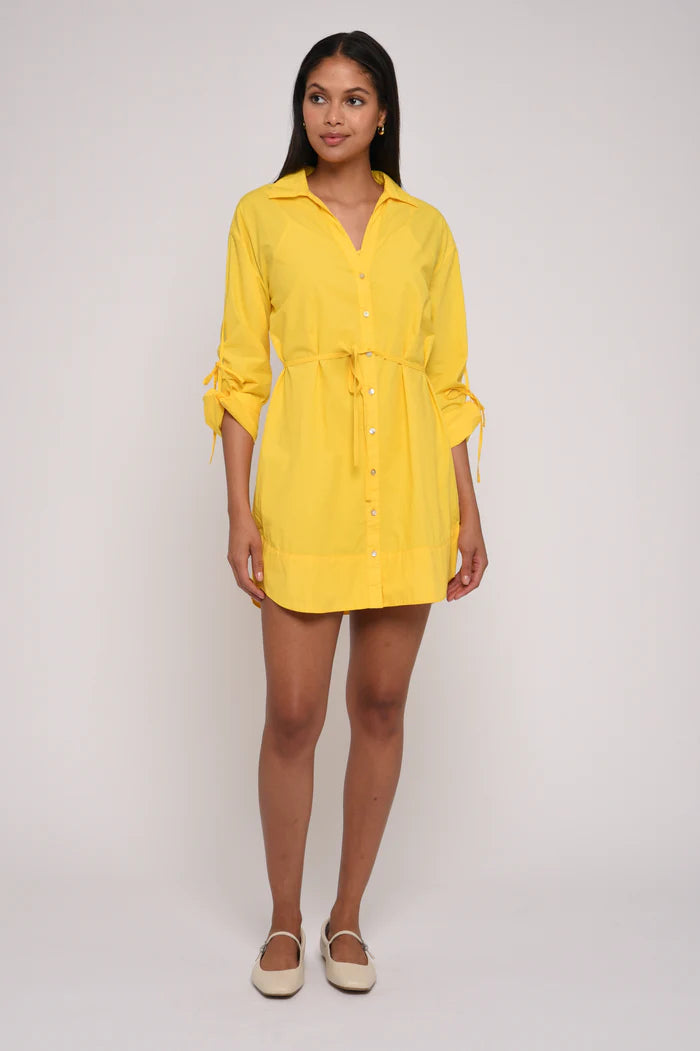 Shannon Mini Dress (Vibrant Yellow)