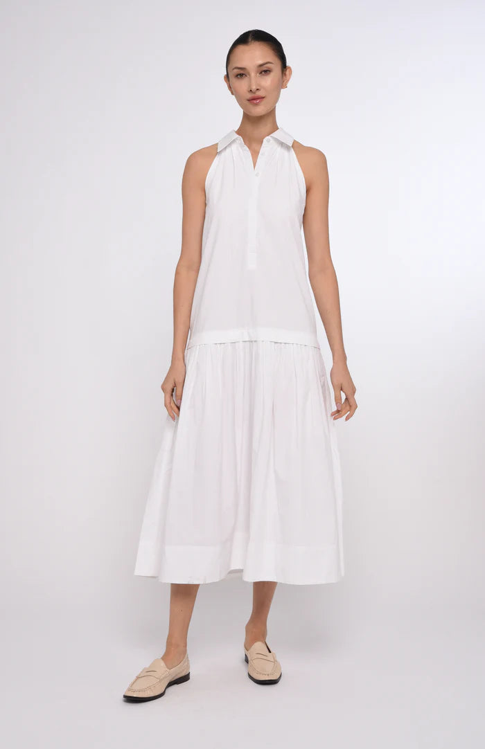 Charlotte Long Dress (Bright White)