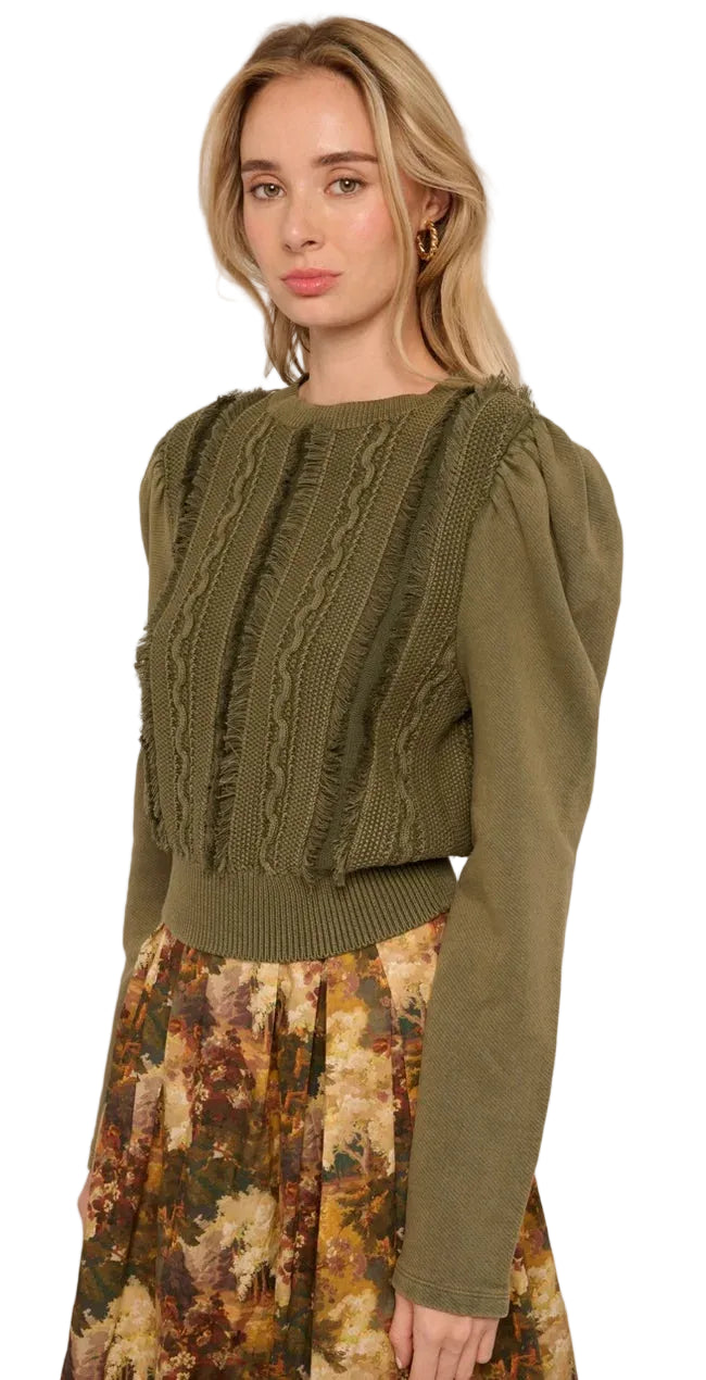 Liv Knit Pullover (Ivy Green)