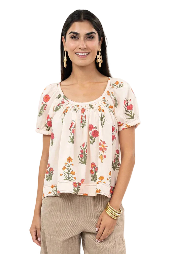Smock and Block Top (Ivory)