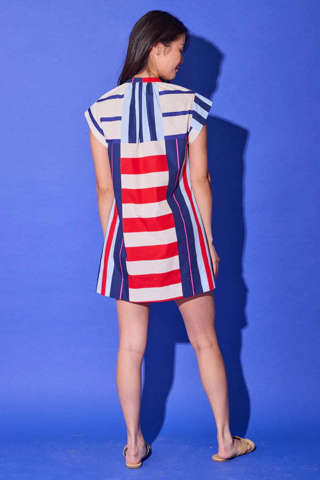 Tucker Dress (Maritime Stripe)