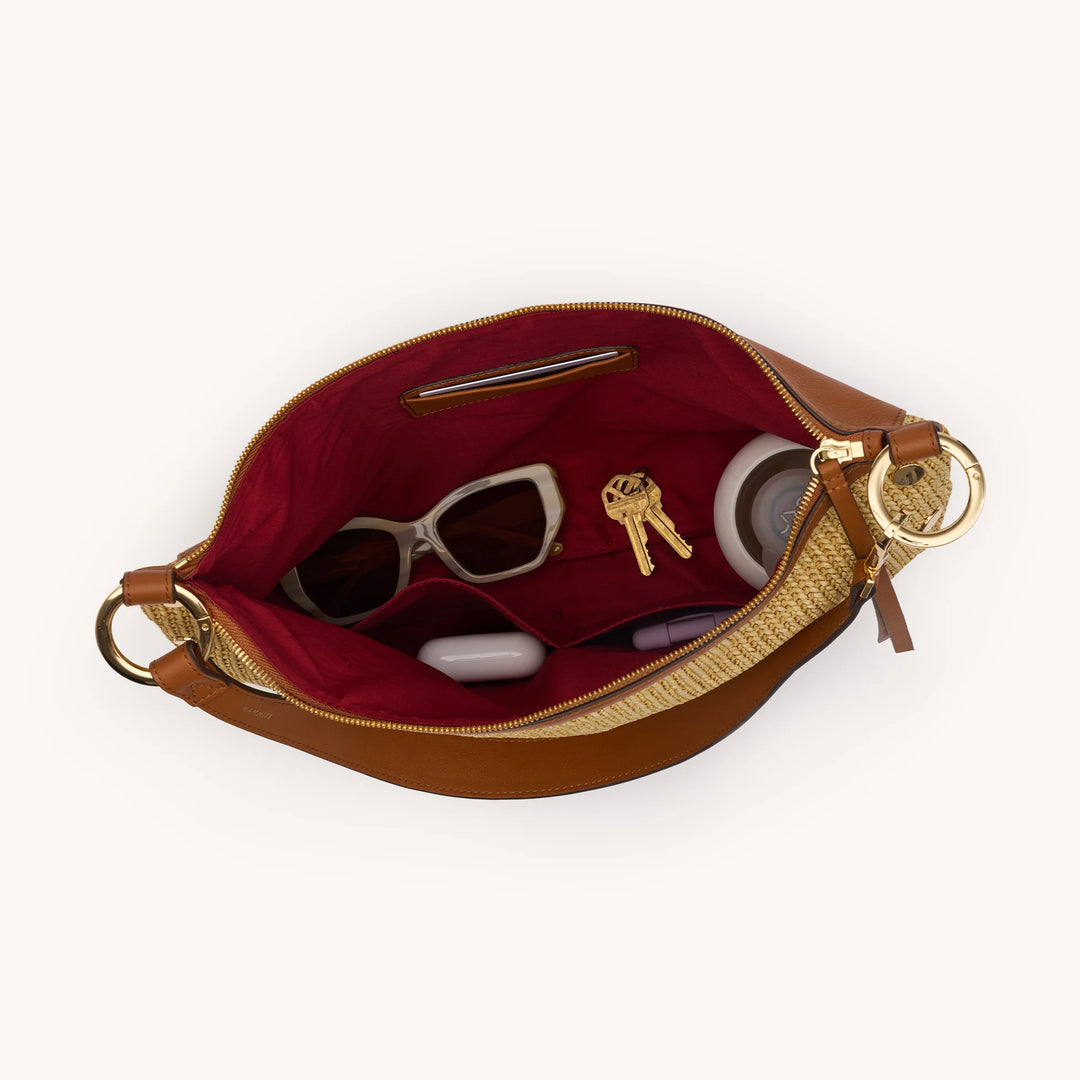 Kyle Large (Cocoa Raffia/Gold)