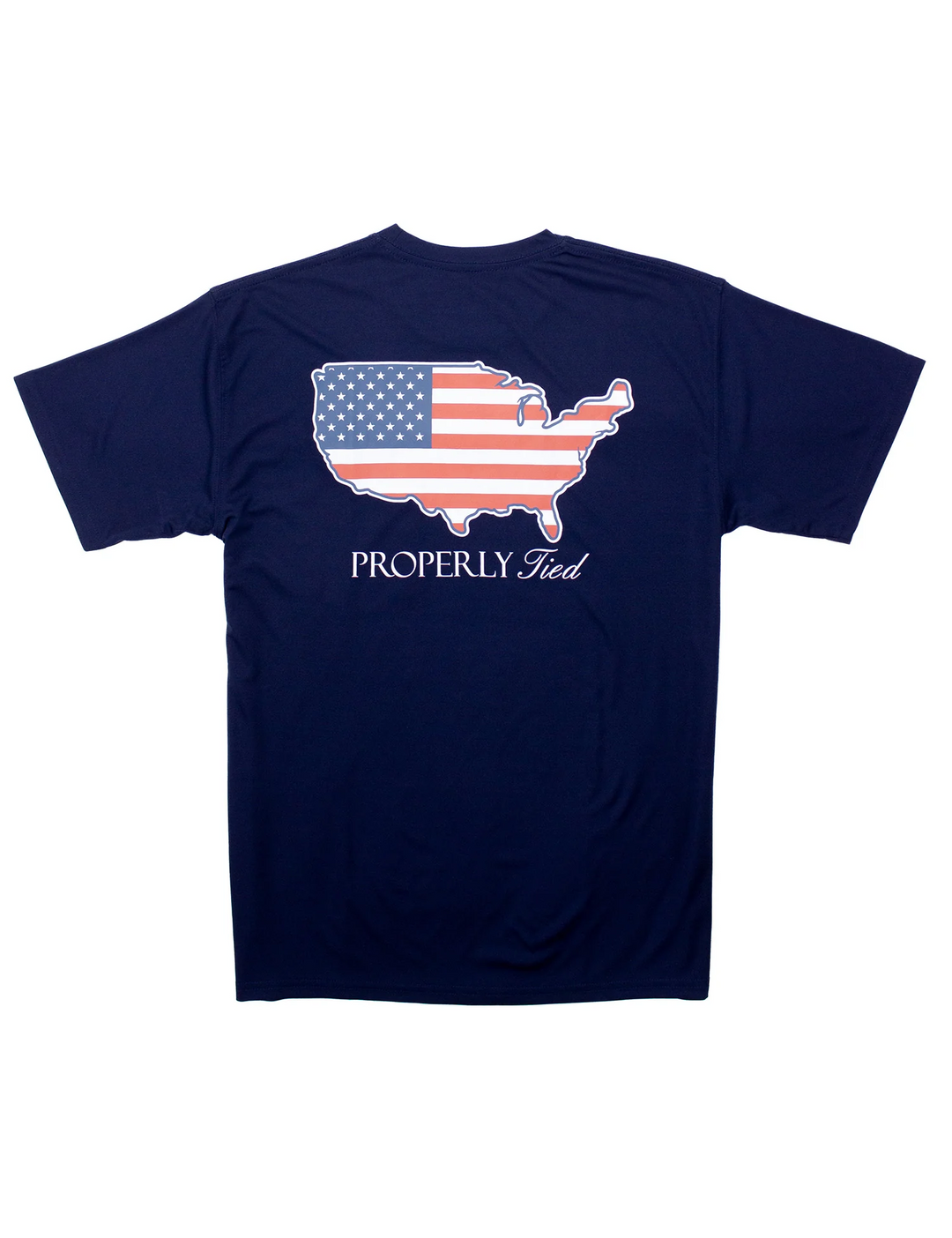 Perf Old Glory Tee (River Blue)