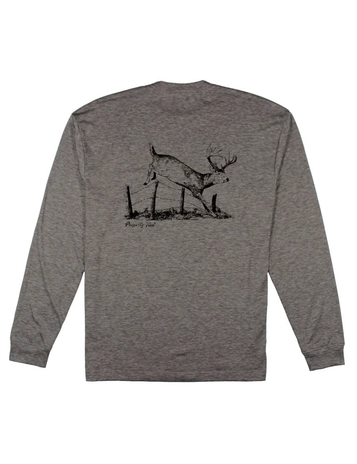 Portland Pocket Tee Jumping Buck  (Gravel)