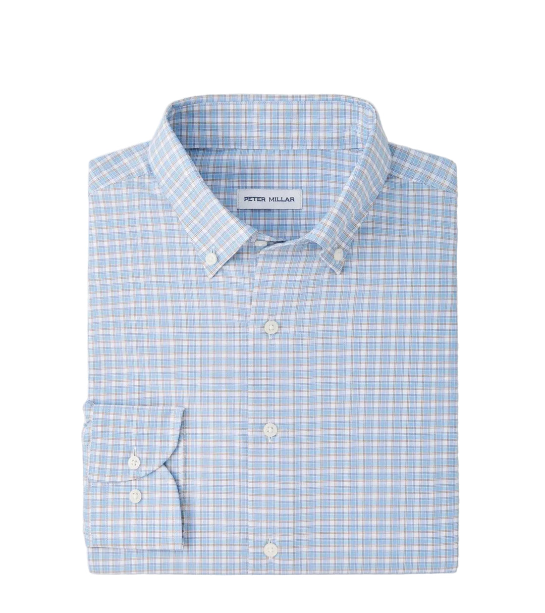Charles Performance Twill Sport Shirt (Pale Blue)