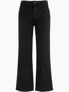 Kelsey High Rise Ankle Flare (Black)