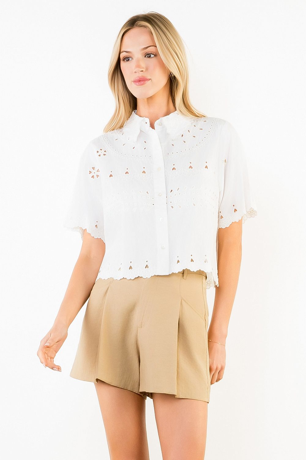 Detailed Top  (White)
