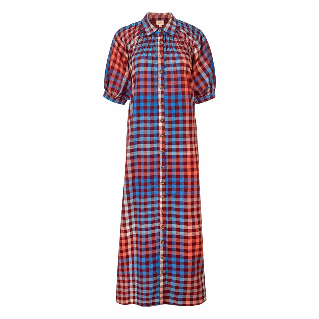 Oasis Dress (Cabernet Gingham)