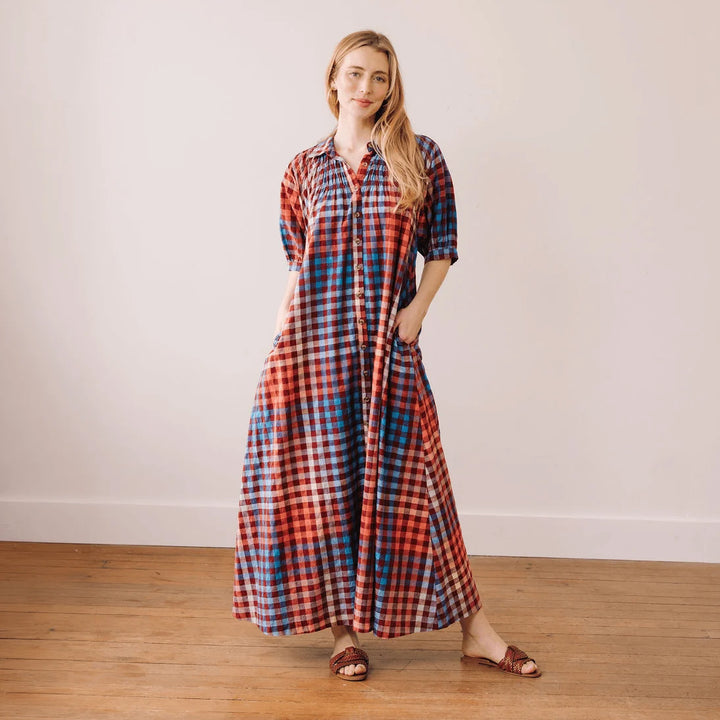 Oasis Dress (Cabernet Gingham)