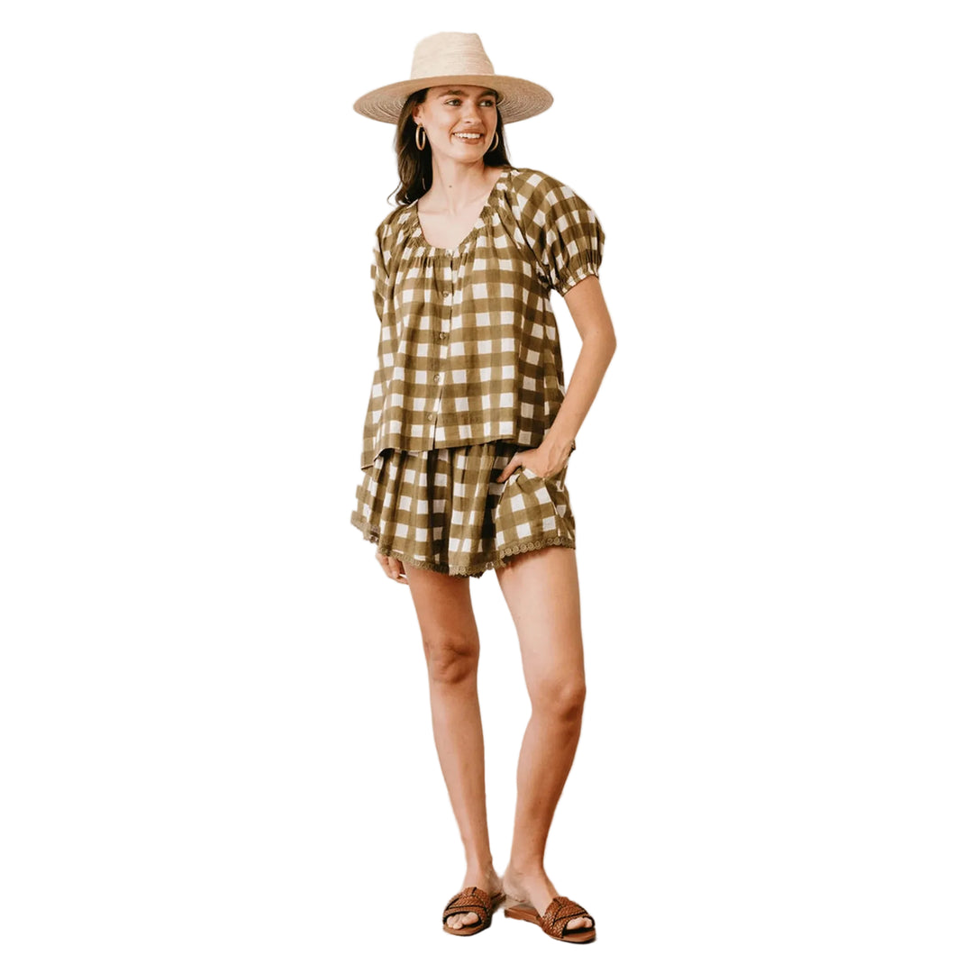 Frances Top (Painted Gingham)