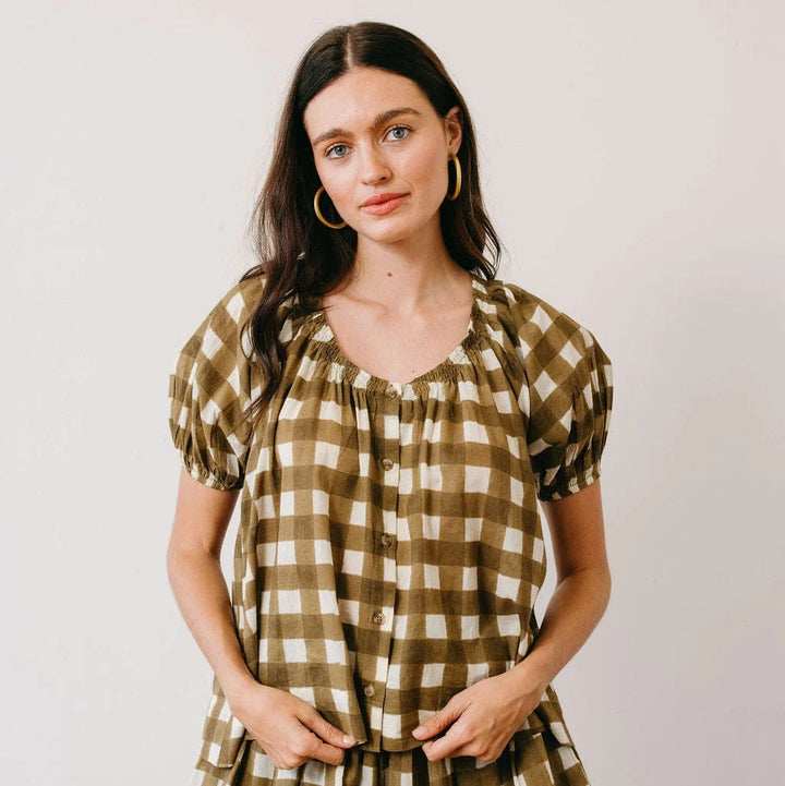 Frances Top (Painted Gingham)