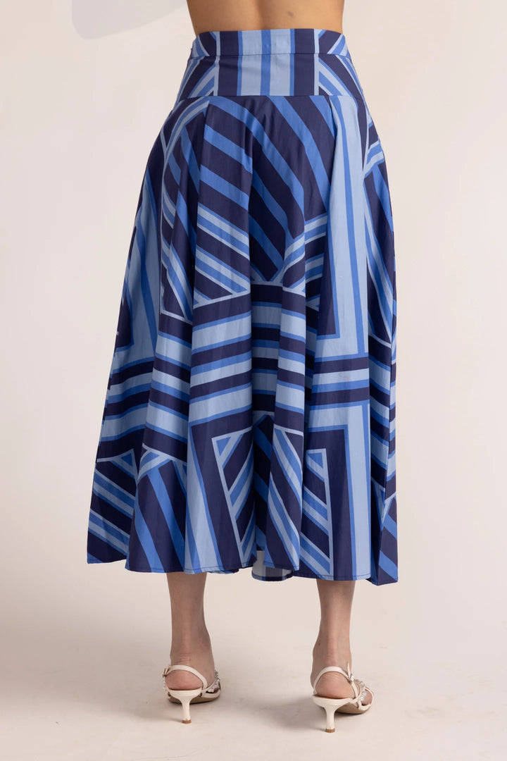 Blue Geo Stripe Set