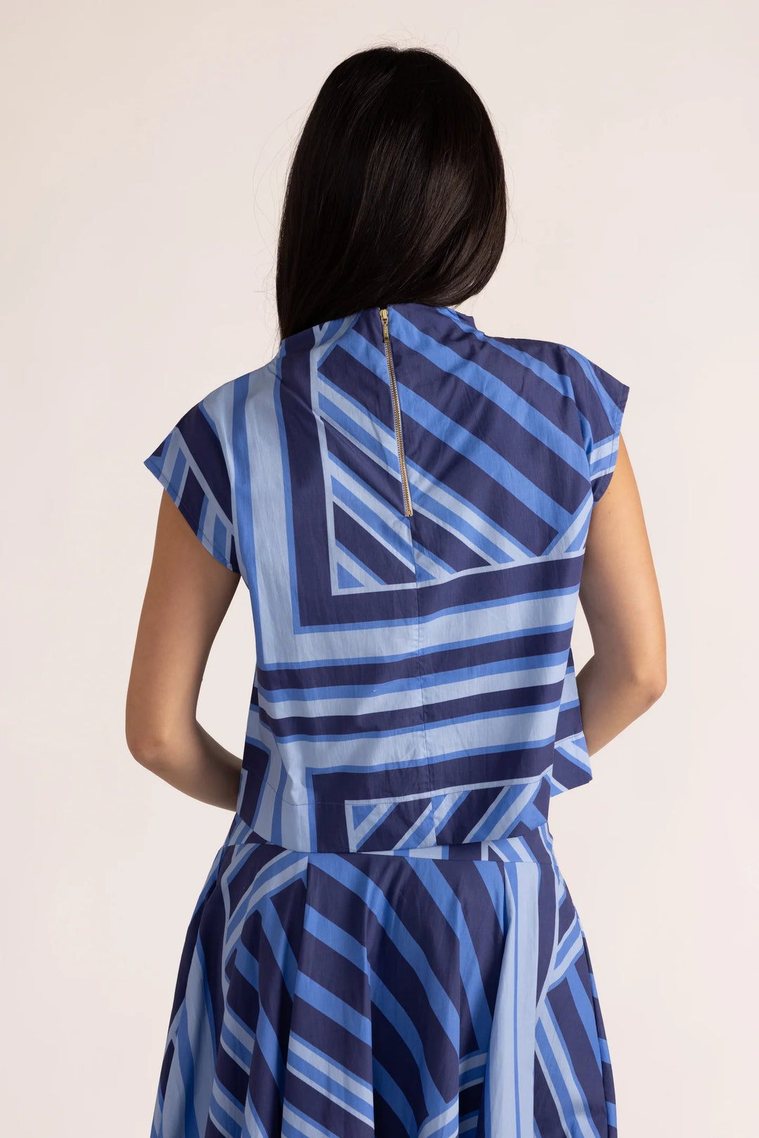 Blue Geo Stripe Set