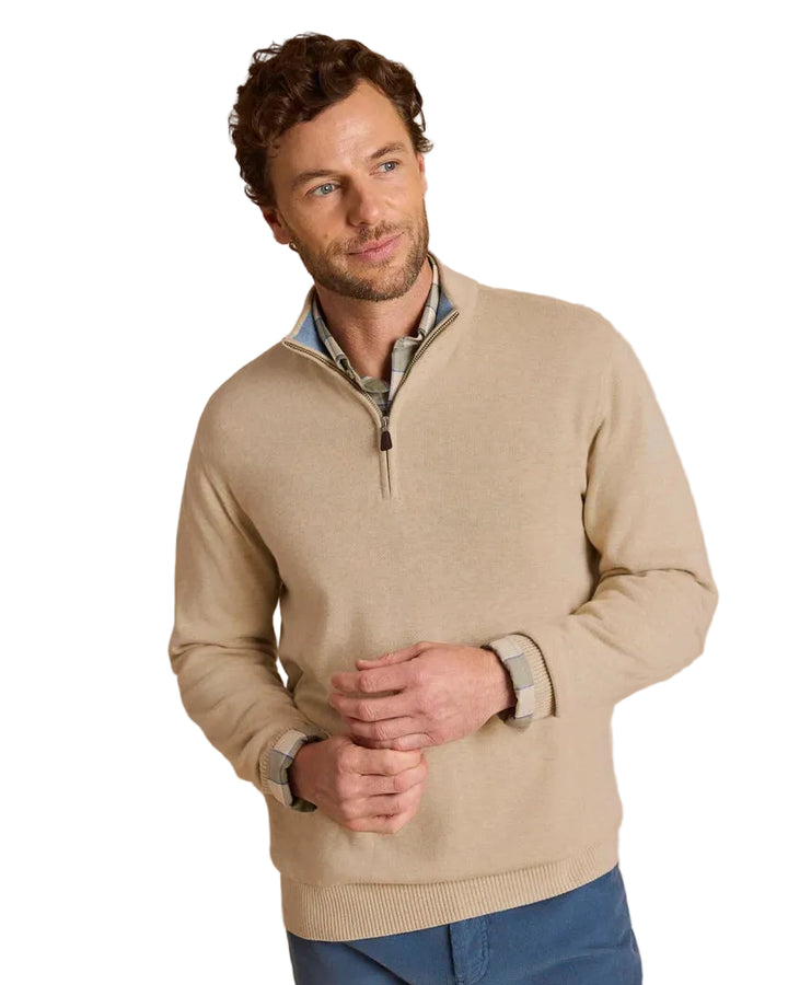 Whitehaven Heather Quarter Zip (Heather Sand Dunes)